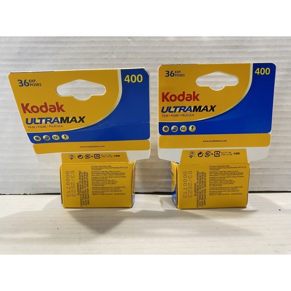 Kodak UltraMax 400 35mm 36 Film for Color Print Exp 03/2023 2 Rolls - NIB - Picture 2 of 6